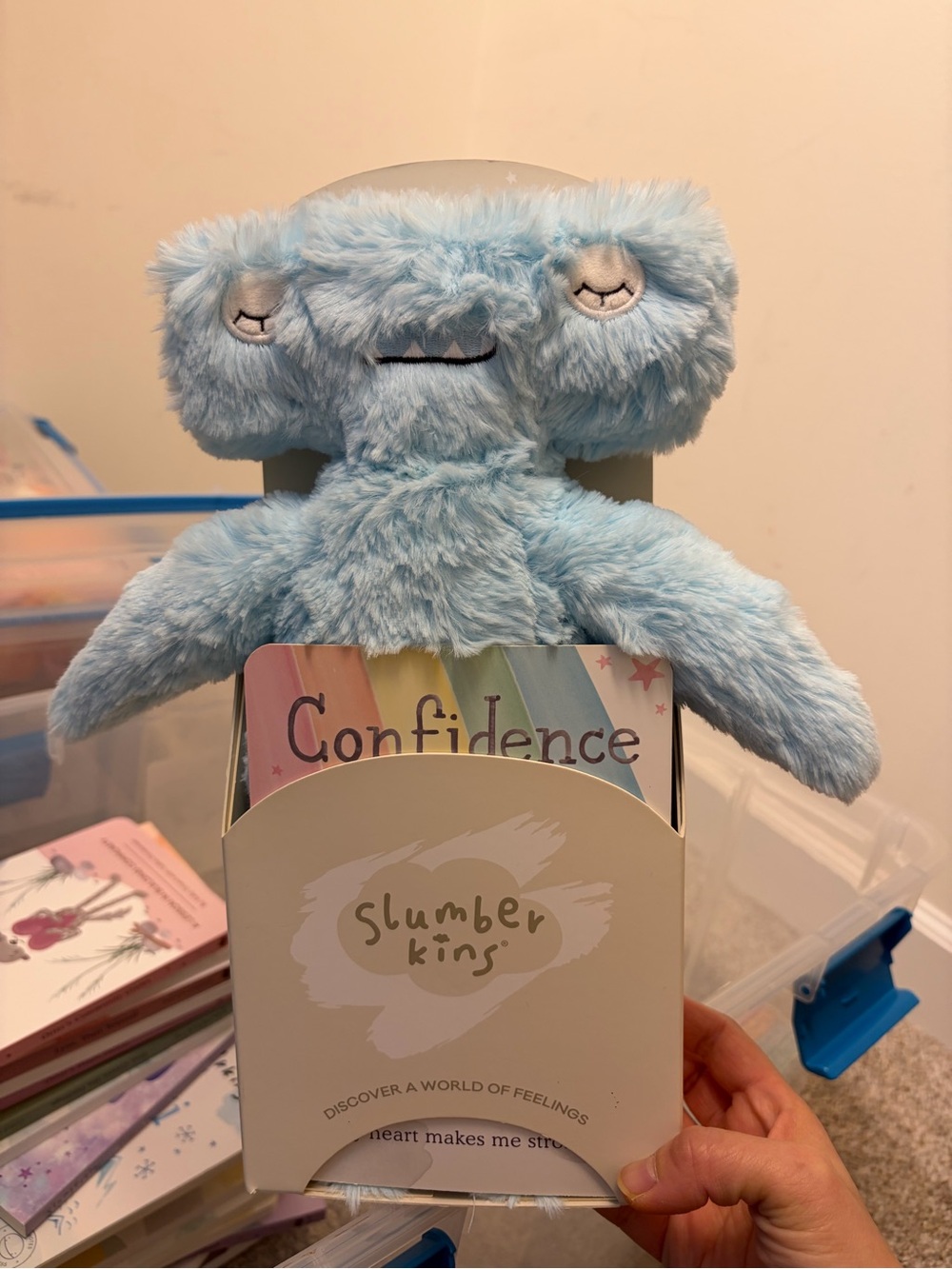 Slumberkins light Blue Plush Confidence Monster Doll hammerhead shark